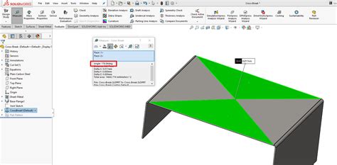 cross break sheet metal solidworks|sheet metal cross break.